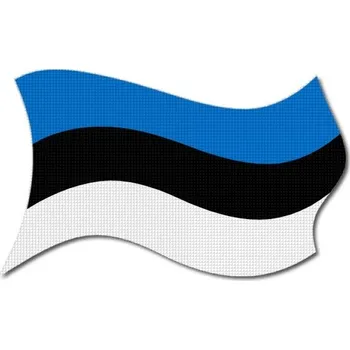 Vlajka Pelisport Nášivka Estonská vlajka vlající