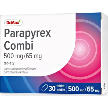 Lék na bolest, zánět a horečku Dr. Max Parapyrex Combi 500 mg/65 mg 30 tbl
