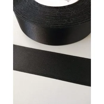 Stuha Atlasová stuha šíře 5mm, černá