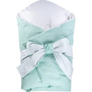 Zavinovačka ENIE BABY péřová zavinovačka DOTS 80x80cm Mint