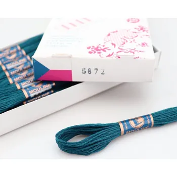 Příze Niťárna Vyšívací příze Mouline 5872 - jeans modrá