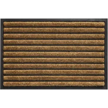 Kokosová čistící vnitřní vstupní rohož FLOMA Rubco Stripes - 40 x 60 x 1,5 cm