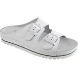 Scholl AIR BAG bílé unisex zdravotní pantofle s Bioprint® stélkou