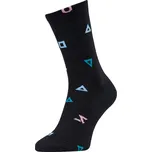 Unisex cyklo ponožky Silvini Dogana černá/tyrkysová 34-35