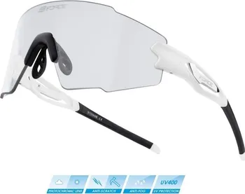 cyklistické brýle Force Mantra 910995 fotochromatické sklo bílé