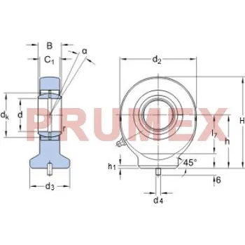 SKF SC 30 ES kloubová hlavice