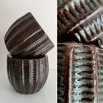 Květináč květináč Deroma Hygge Hnědá 19cm 5678308