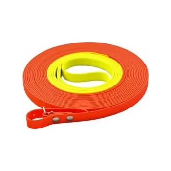 Obojek pro psa Zubíček - výroba loveckých potřeb Barvářská šňůra plochá dvoubarevná - BIOTHANE - 16 mm - Délka 6 m