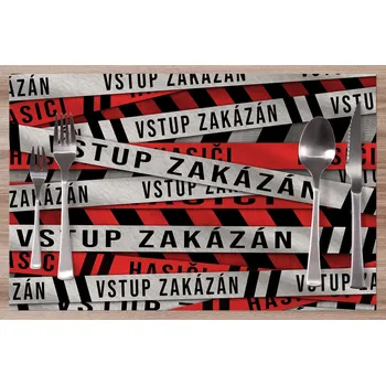 prostírání Prostírání Hasiči – vstup zakázán