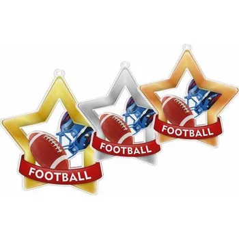 Poháry Bauer Akrylátová medaile MDASTARM97 | Americký fotbal