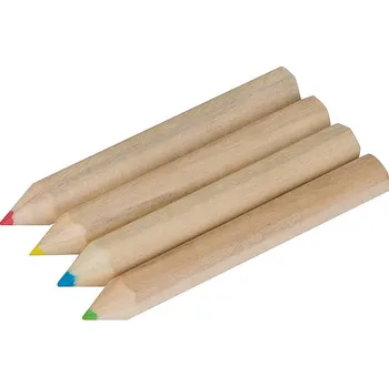 Pastelka Sada 4 dřevěných pastelek, hnědá