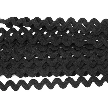 Textilní hadovka - černá - šíře 0,73 cm