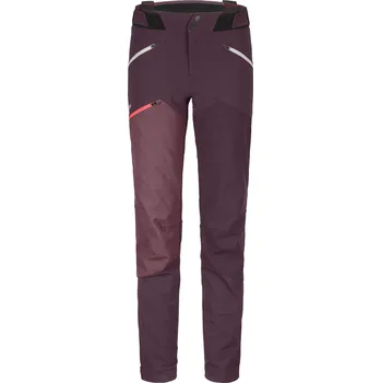 Pánské kalhoty Dámské Kalhoty Ortovox W's Westalpen Softshell Pants - červené Barva: Červená, Velikost: M