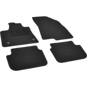 autokoberec Autokoberce textilní přesné černé / černé obšití - Dacia Logan III (2021-2023) 5-sedadel