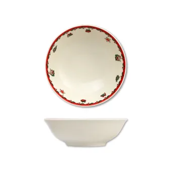 Thun 1794 Miska kompotová s vánočními motivy, český porcelán, 16 cm, Thun