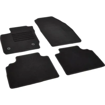 autokoberec Autokoberce textilní přesné černé / černé obšití - Ford Transit Courier (Version EU) (2014-2023) 5-sedadel