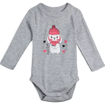 Kojenecký body Kojenecké body VENERE KRÁLÍČEK šedé Velikost: 68