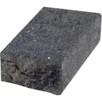 plotová tvarovka DITON Tvárnice Muráno 7/25 koncový 1/4 kámen 63x250x70 mm šedo-černá