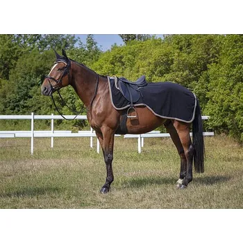 Deka pro koně Bederní deka pro koně - fleecová Equitheme černá 140 cm