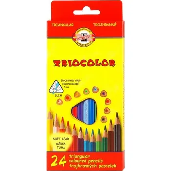 Pastelka Souprava trojhranných pastelek Triocolor - 24 ks - 3134