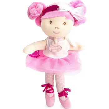 Panenka Doudou Jolijou Panenka mini baletka "Les Tutus" 23 cm Bílo-růžové šaty