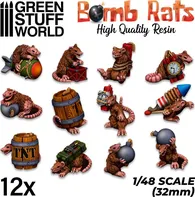 Green Stuff World Bomb Rats Resin Set 12 ks