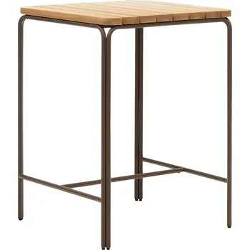 Zahradní stůl Akáciový zahradní barový stůl Kave Home Salguer 70 x 70 cm