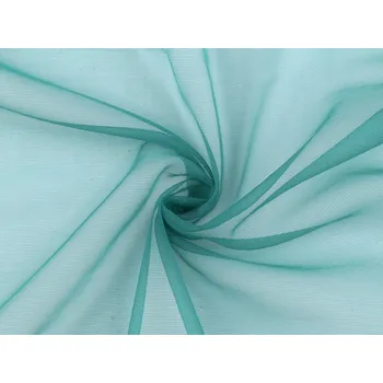 Jemný dekorační šifon na slavobránu, do sálů - 160cm/5 m - smaragdový