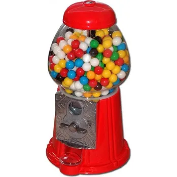 Žvýkačka Červený automat na žvýkačky s mini žvýkačkami Fini 1 kg