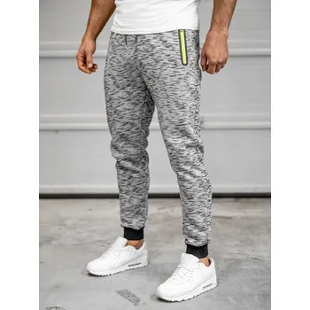 Pánské oblečení Šedé pánské tepláky Bolf 55037A - L