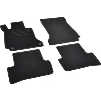 autokoberec Autokoberce textilní přesné černé / černé obšití - Mercedes-Benz C-Klasse (Typ W204) Sedan (2007-2015) 5-sedadel