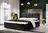 Manželská čalouněná postel Stig II 180 x 200 cm, antracit