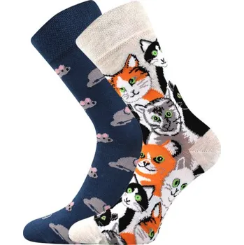 Boma Ponožky Doble kočka a myš Barva: barevné, Velikost: 23-25