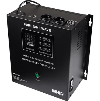 Záložní zdroj Záložní zdroj MHPower MSKD-300-12, UPS, 300W, čistý sinus, 12V, solární regulátor MPPT (Záložní zdroj na externí baterii s vestavěným solárním regulátorem)