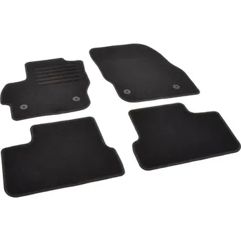 autokoberec Autokoberce textilní přesné černé / černé obšití - Mazda 3 II (Typ BL) (2009-2013) 5-sedadel