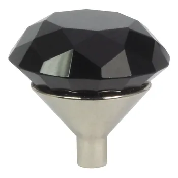 Nábytkové kování DOMINO Knopka Crystal G 30 mm M6/Black