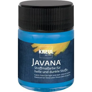 Výtvarná barva Kreul Barva na světlý a tmavý textil JAVANA 50 ml MODRÁ
