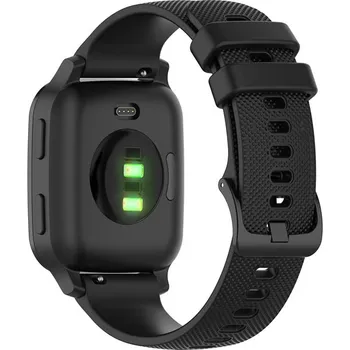 Příslušenství k chytrým hodinkám eses Silikonový rychloupínací řemínek pro Garmin - Černý, 22 mm