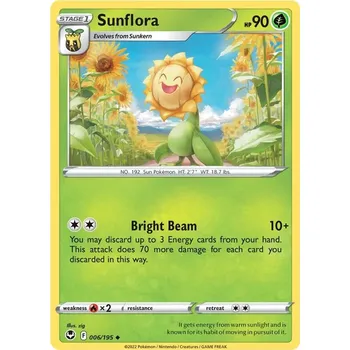 Karetní hra Sunflora 006/195 - Silver Tempest Typ karty: Non-Holo