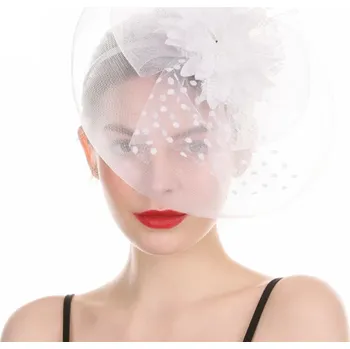 Klobouk B-TOP Dámský FASCINÁTOR FLOWER - bílý