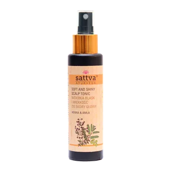 Vlasová regenerace Sattva Henna i amla vlasové tonikum s hennou a amlou, 100 ml