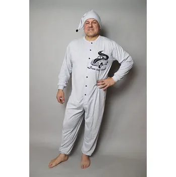 Dámský overall Pánský dlouhý overal s čepičkou Rozárka P621 Jsem tvůj brouk šedý Barva: šedá, Velikost: S