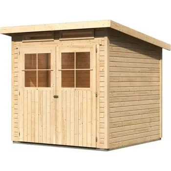 Zahradní stavba LANIT PLAST Dřevěný domek KARIBU GLUCKSBURG 3 (57734) natur LG3491