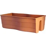 Truhlík WAVE na zábradlí plastový Barva: Terakota