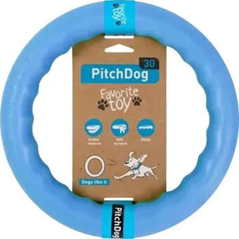 Hračka pro psa Collar PitchDog Ring tréninkový kruh 20 cm modrý