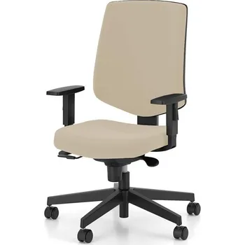 Kancelářská židle NEXTER, potah z látky Sempre, béžová, konstrukce černá