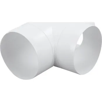 Větrací mřížka HACO CTO 3x100 ventilační systém 3x100mm, tvarovka T kulatá, bílá