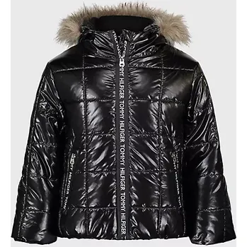 Tommy Hilfiger dětská, dívčí zimní bunda High Shine černá 122