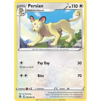 Karetní hra Pokémon karta Persian 200/264 - Fusion Strike