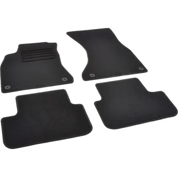 autokoberec Autokoberce textilní přesné černé / černé obšití - Audi A4 (Typ B8/8K) (2007-2015) 5-sedadel